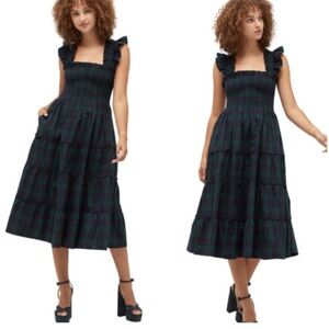Hill House Home The Nap Dress Blackwatch Plaid XL NWT